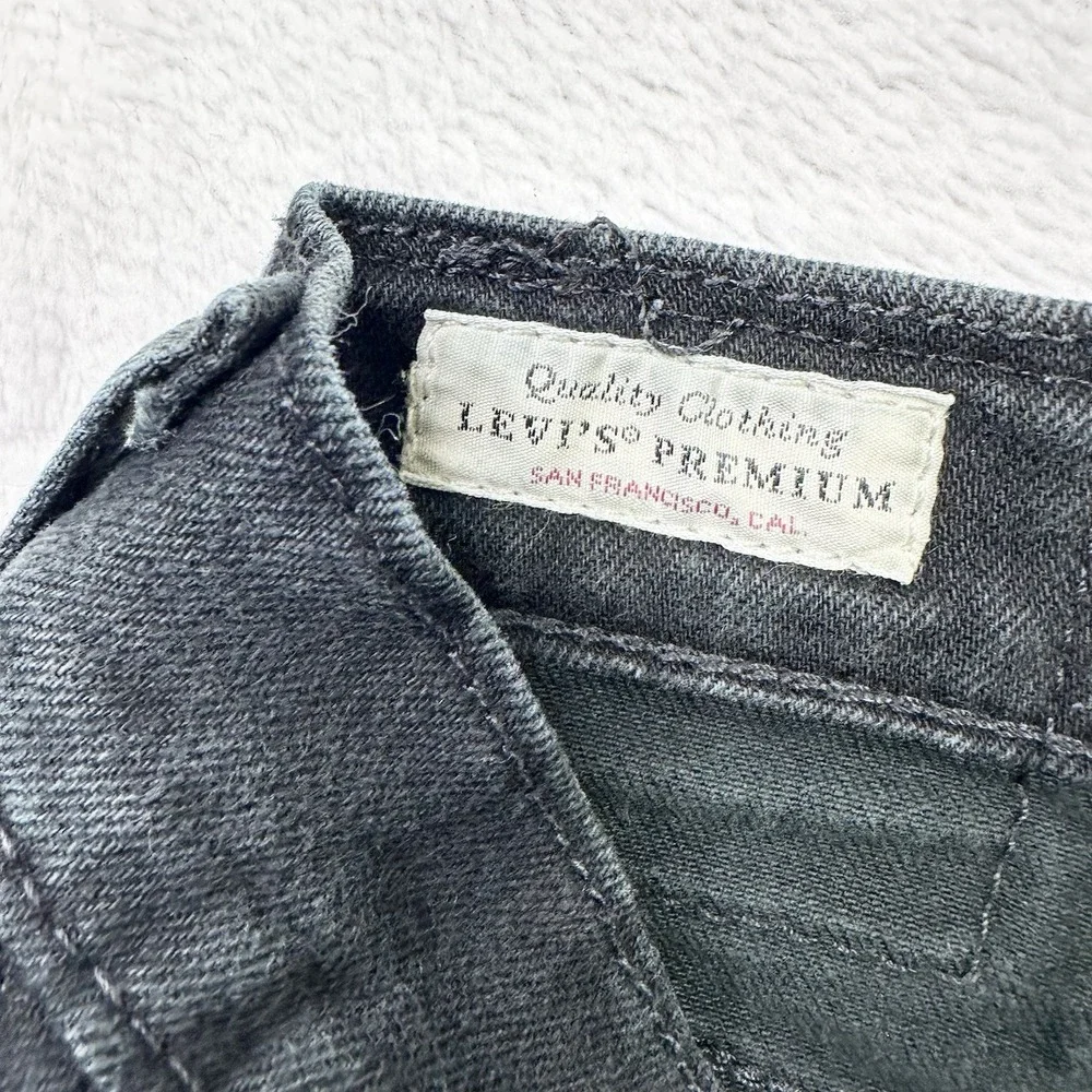 Levis 507‎ Jeans Mens 38x34 Black Premium Big E Reissue Measures 37x31 Worn